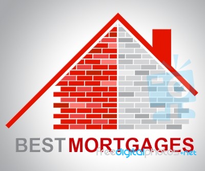 Best Mortgages Represents Real Estate And Better Stock Image