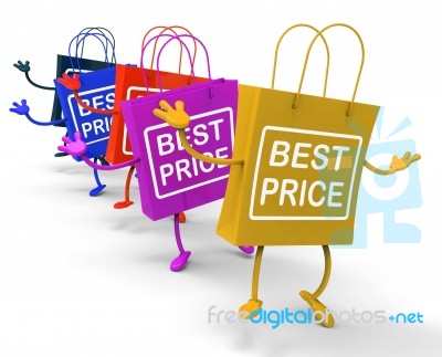 Best Price Bags Show Deals On Merchandise And Products Stock Image