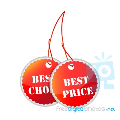 Best Price Best Choice Tags Stock Image