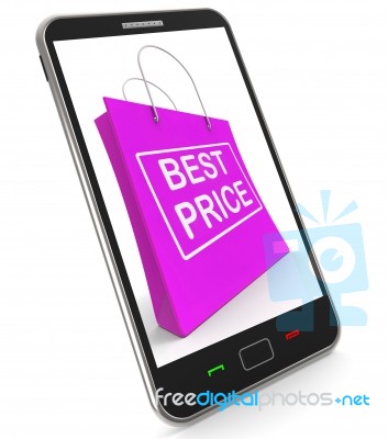 Best Price On Shopping Bags Shows Bargains Sale And Save Stock Image