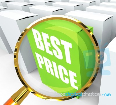 Best Price Packet Represents Bargains And Discounts Stock Image