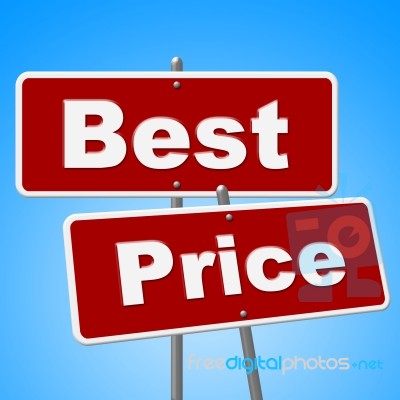 Best Price Signs Means Promotion Placard And Sales Stock Image