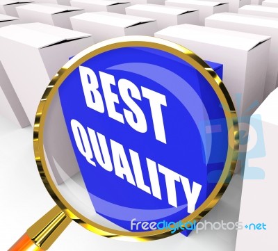 Best Quality Packet Represents Premium Excellence And Superiorit… Stock Image