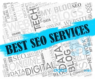 Best Seo Services Indicates Search Engine And Assistance Stock Image