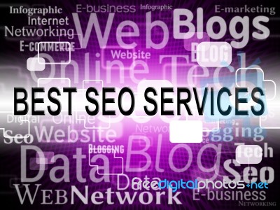 Best Seo Services Means Web Site And Assist Stock Image