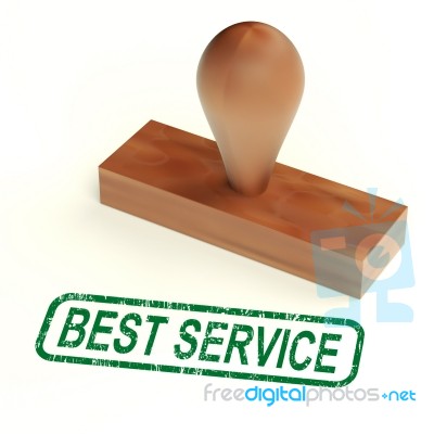 Best Service Rubber Stamp Stock Image