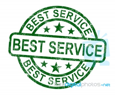 Best Service Stamp Stock Image