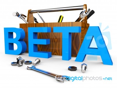 Beta Software Means Test Freeware And Develop Stock Image