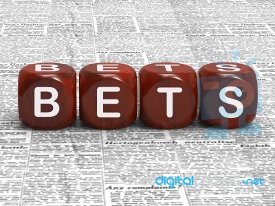 Bets Dice Mean Gambling Risk And Betting Stock Image