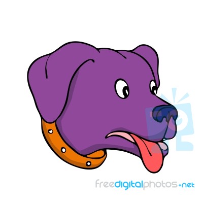 Bewildered Labrador Retriever Drawing Stock Image