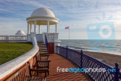 Bexhill-on-sea, East Sussex/uk - January 11 : Colonnade In Groun… Stock Photo