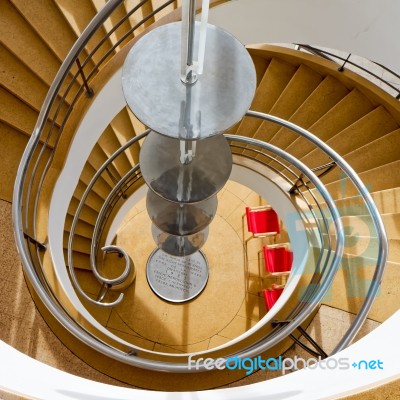 Bexhill-on-sea, East Sussex/uk - January 11 : Staircase In The D… Stock Photo