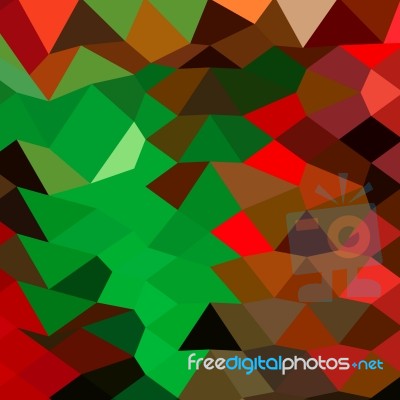 Bice Green Abstract Low Polygon Background Stock Image