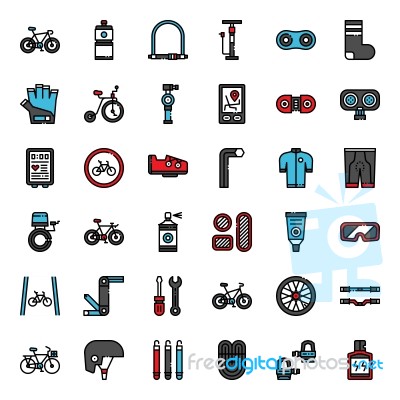 Bicycle Accessories Stock Image