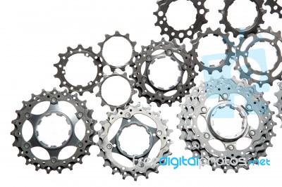 Bicycle Cassette Stock Photo