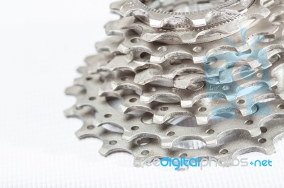 Bicycle Cassette - Stock Image Stock Photo