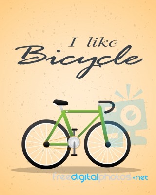 Bicycle Retro Stock Image