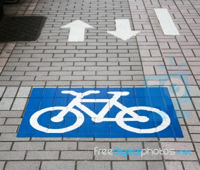 Bicycle Sign Stock Photo