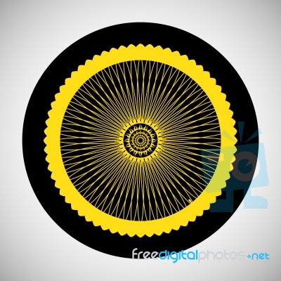 Bicycle Wheel Icon Stock Image