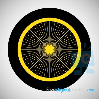 Bicycle Wheel Icon Stock Image