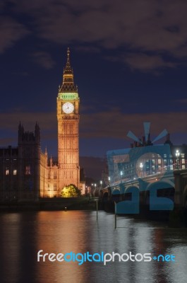 Big Ben At London England Uk Stock Photo