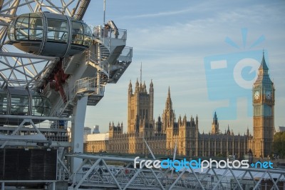 Big Ben Clock Tower Stock Photo