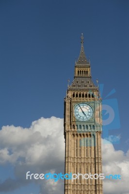 Big Ben Clock Tower Stock Photo