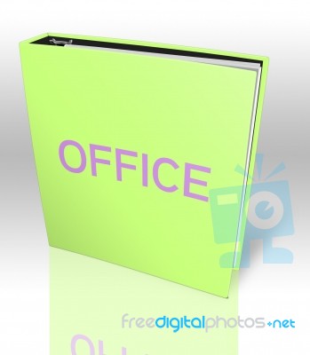 Big Book Green Stock Photo