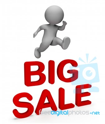 Big Sale Shows Reduction Closeout And Display 3d Rendering Stock Image