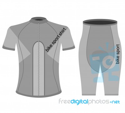 Bike Sport Shirt Stock Image