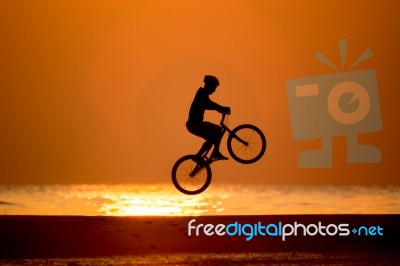 Biker Stock Photo