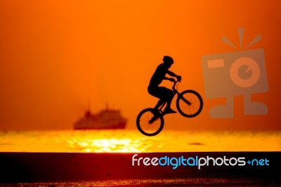 Biker Stock Photo