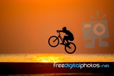 Biker Stock Photo