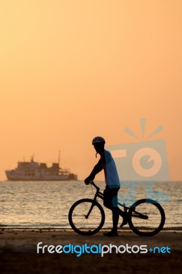 Biker Stock Photo