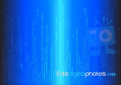 Binary Abstract Background Stock Image