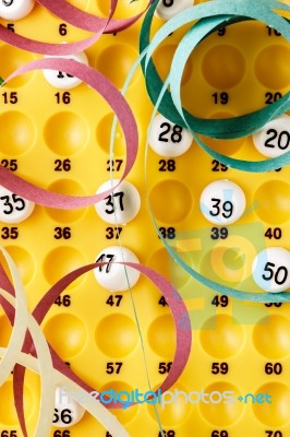 Bingo Game Details Stock Photo