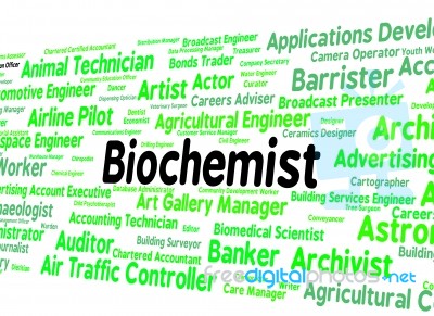 Biochemist Job Meaning Biological Science And Biochemists Stock Image