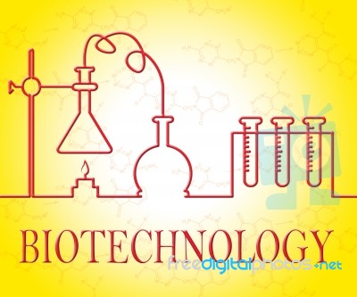 Biotechnology Research Shows Scientist Equipment And Microbiolog… Stock Image