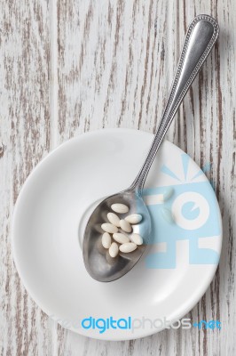 Biotin Supplement Antioxidant Still Life Stock Photo