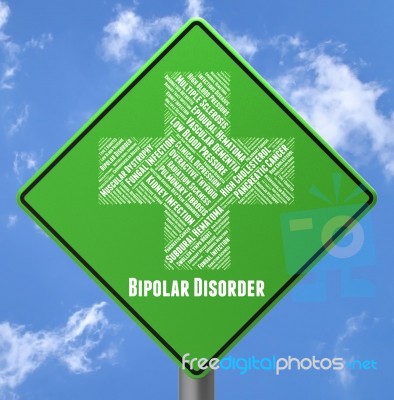 Bipolar Disorder Means Manic Depression And Ailment Stock Image