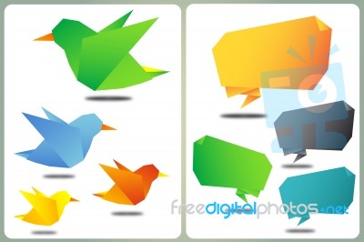 Bird And Balloon Icon Stock Image