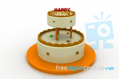 Birthday Cake Stock Image