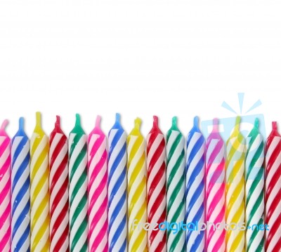 Birthday Candles Stock Photo