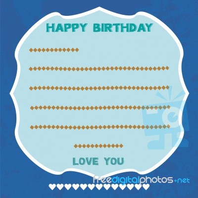 Birthday Card5 Stock Image