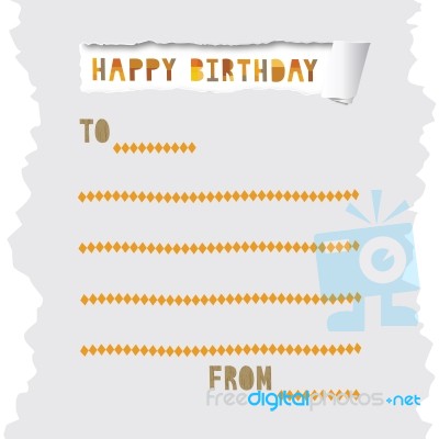 Birthday Card6 Stock Image