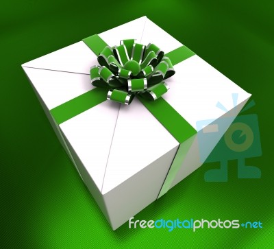 Birthday Giftbox Indicates Giving Congratulation And Party Stock Image