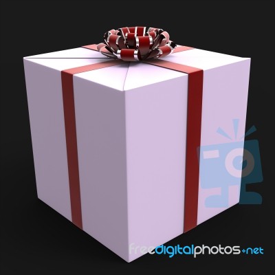 Birthday Giftbox Represents Occasion Happy And Party Stock Image