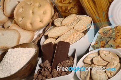 Biscuits And Crackers Stock Photo