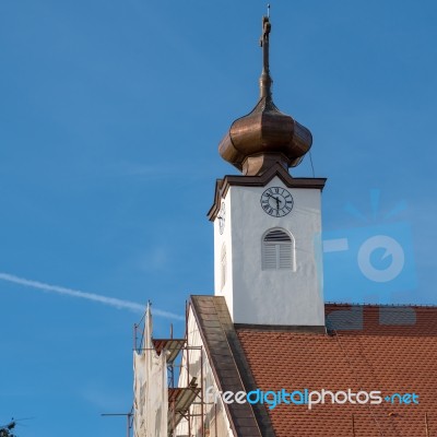 Bistrita, Transylvania/romania - September 17 : Evening Sunshine… Stock Photo