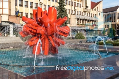 Bistrita, Transylvania/romania - September 17 : Evening Sunshine… Stock Photo